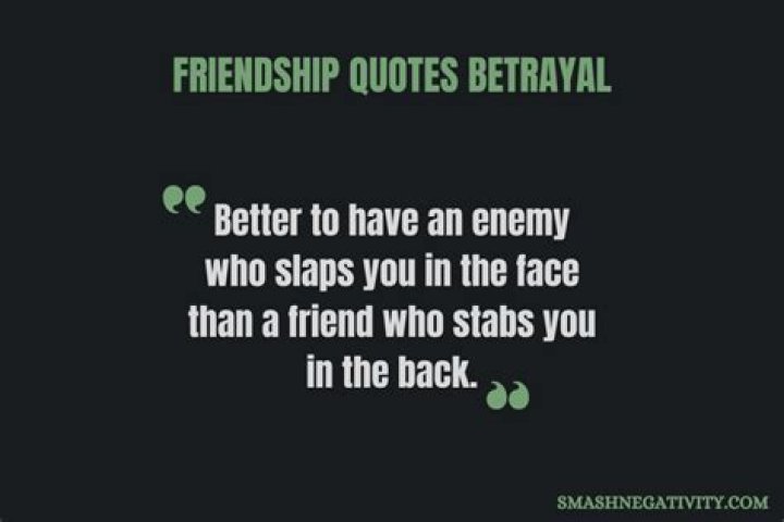 40 Friendship Betrayal Quotes And Sayings Events Greetings