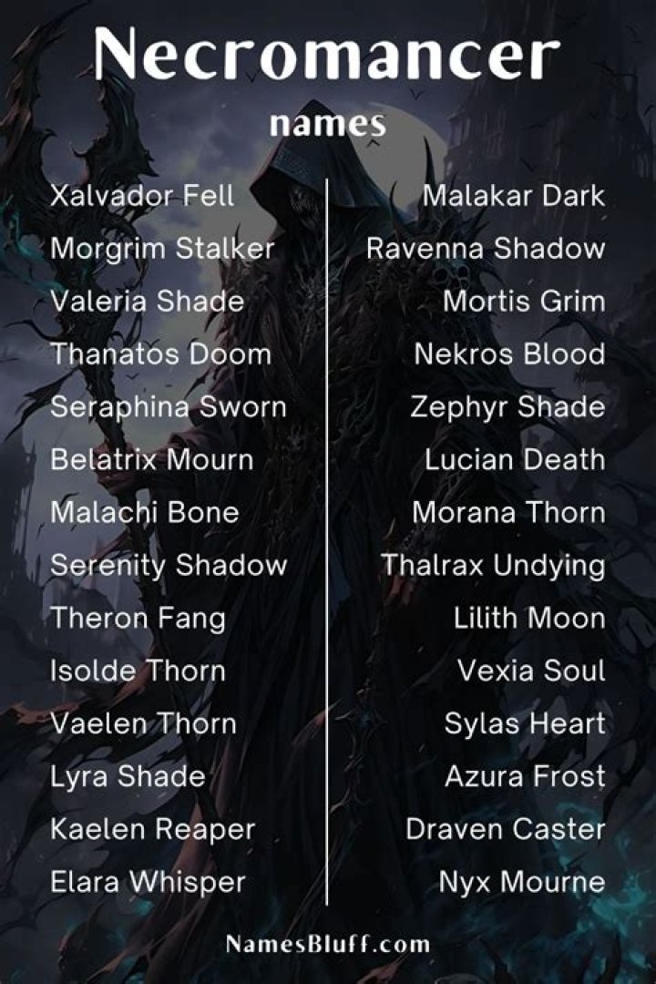 700 Necromancer Names to Strike Fear into Your Enemies