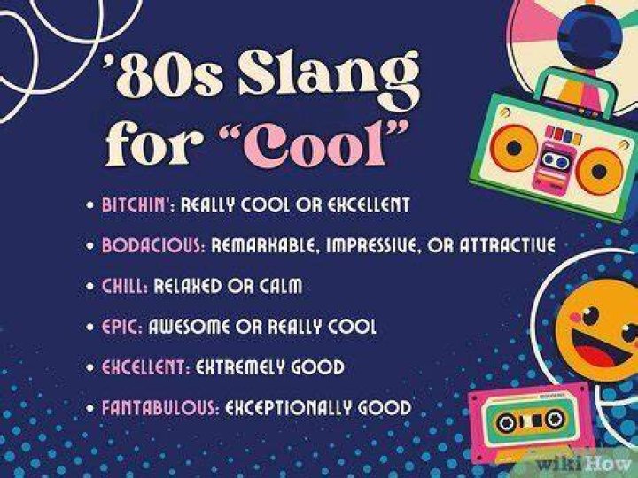 80s Slang It&rsquo;s, like, totally bitchin&rsquo; Like Totally 80s