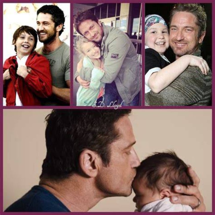 Actor Gerard Butler, Family Collage, Celtic Warriors, Boy Celebrities