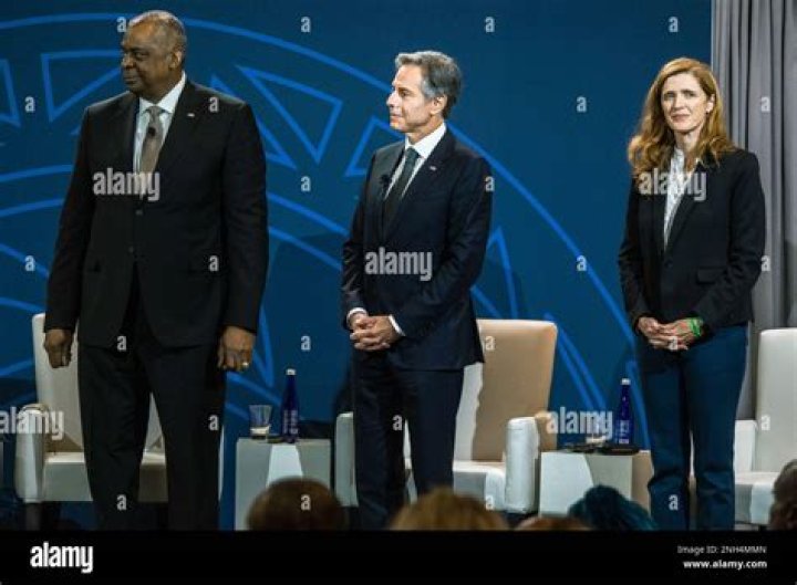 Antony Blinken and Samantha Power party with Henry Kissinger