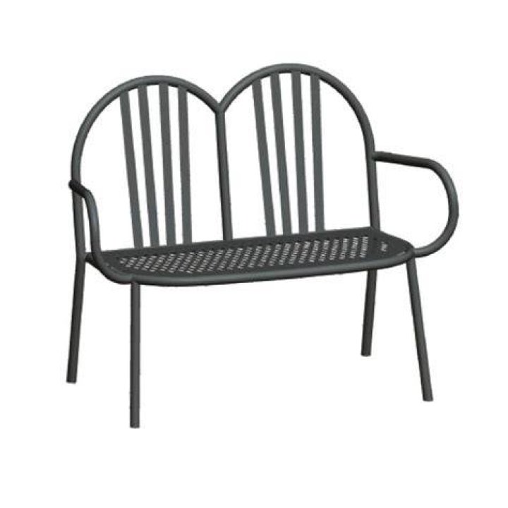 Banc &agrave; barreaux 2 places bois clair ch&ecirc;ne L120 cm DARIA Leroy Merlin