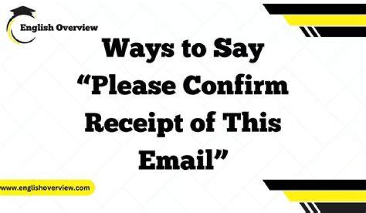 Can you please confirm receipt of this email?