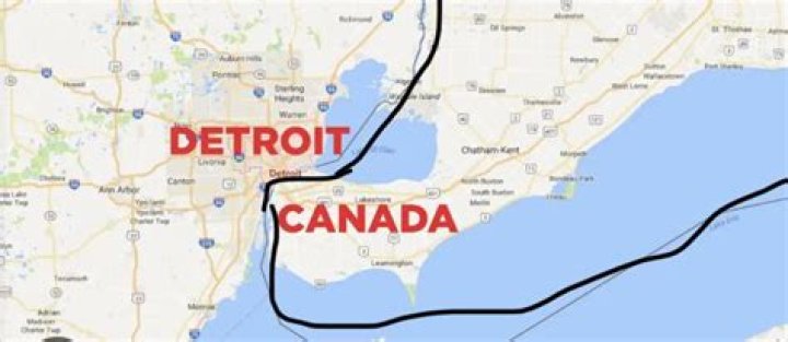 Can you swim from Detroit to Canada?
