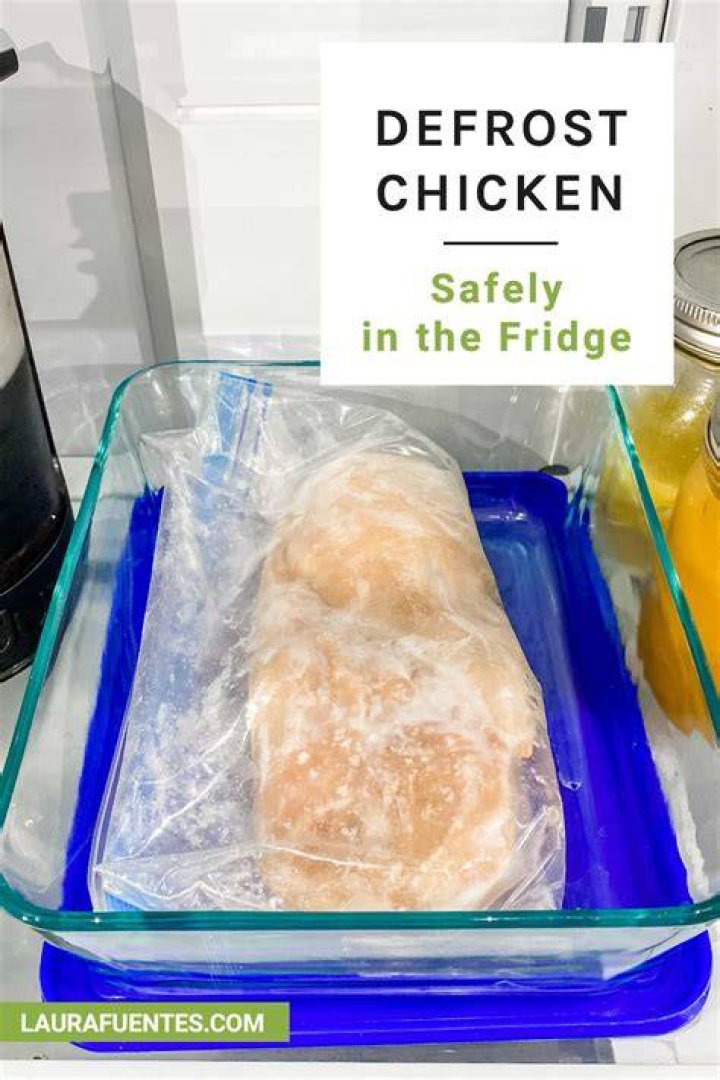 Can you thaw chicken in water then refrigerate?
