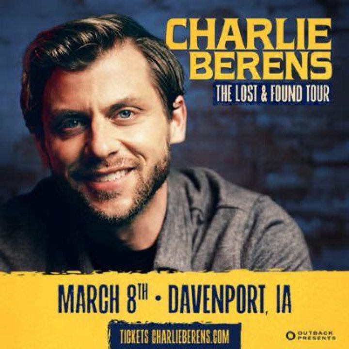 Charlie Berens Coming To Davenport's Adler Theatre TONIGHT! Quad