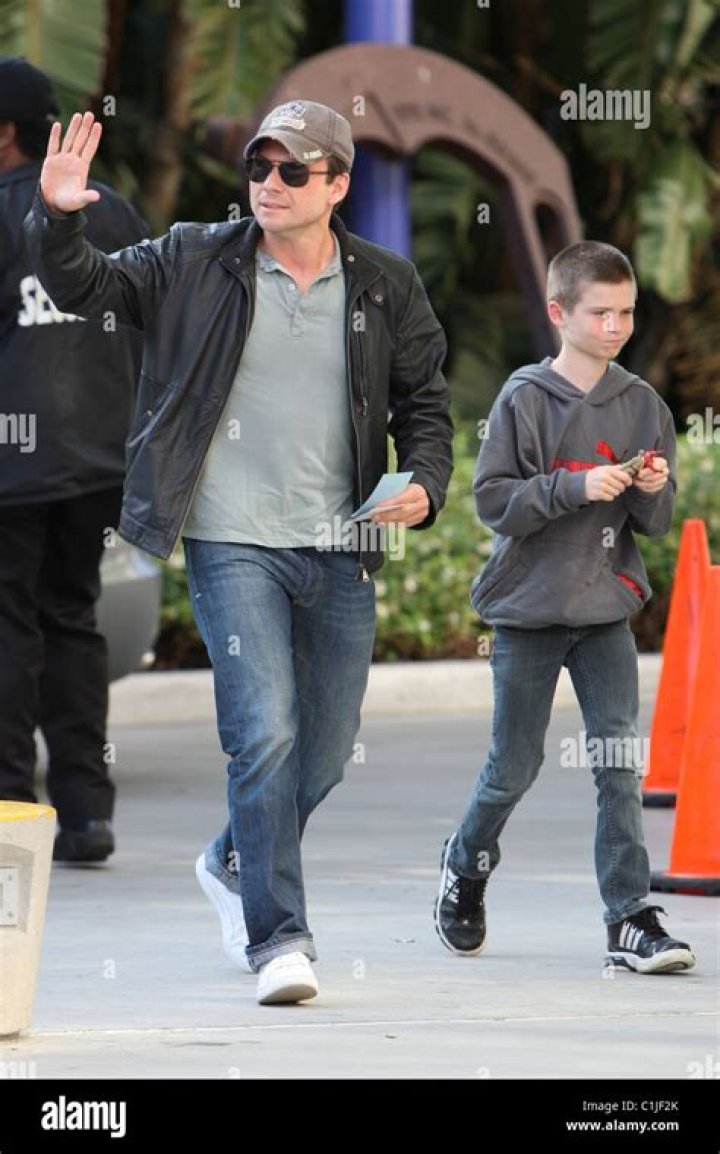 Christian slater with son hires stock photography and images Alamy