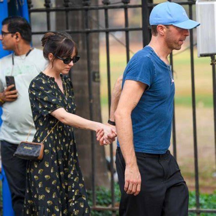 Dakota Johnson and Chris Martin, Out in New York About Her
