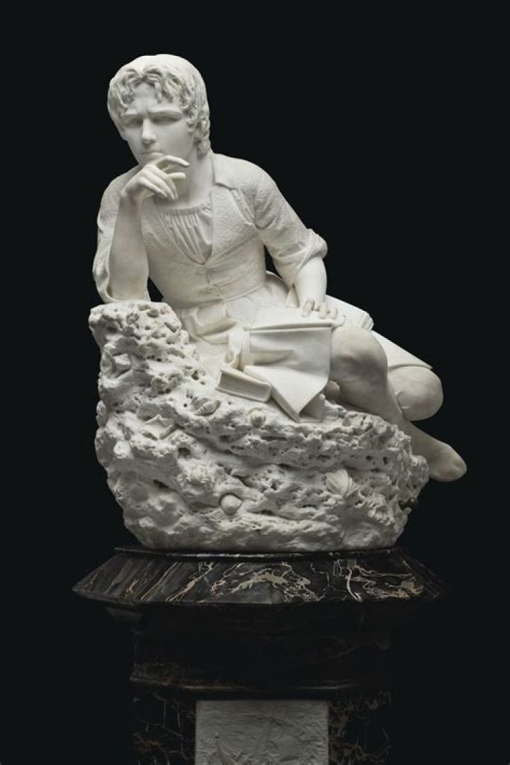 EMILIO ZOCCHI (ITALIAN, 18351913) , Young Michelangelo sculpting