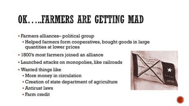 How Did Farmers Alliances Help Poor Farmers Keep Their Farms