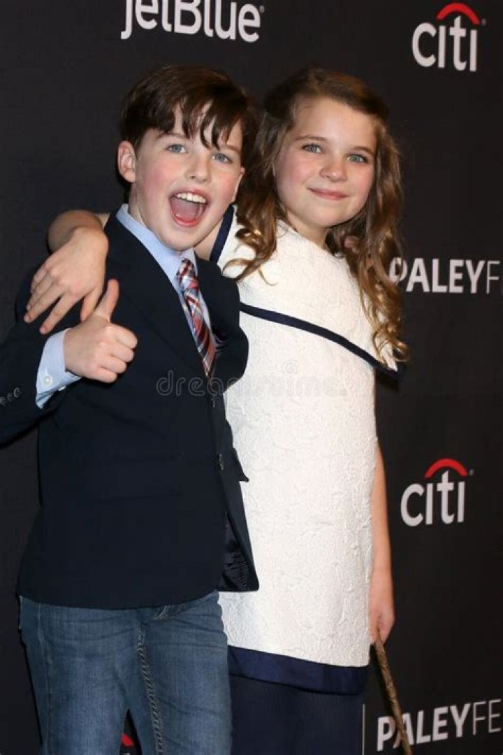 Iain Armitage, left, and Raegan Revord, cast members in the television