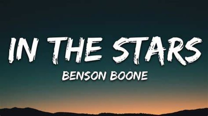 IN THE STARS Benson Boone