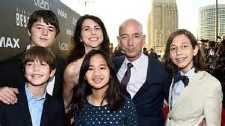 Jeff Bezos Family With Children and Wife MacKenzie Bezos 2020 Success