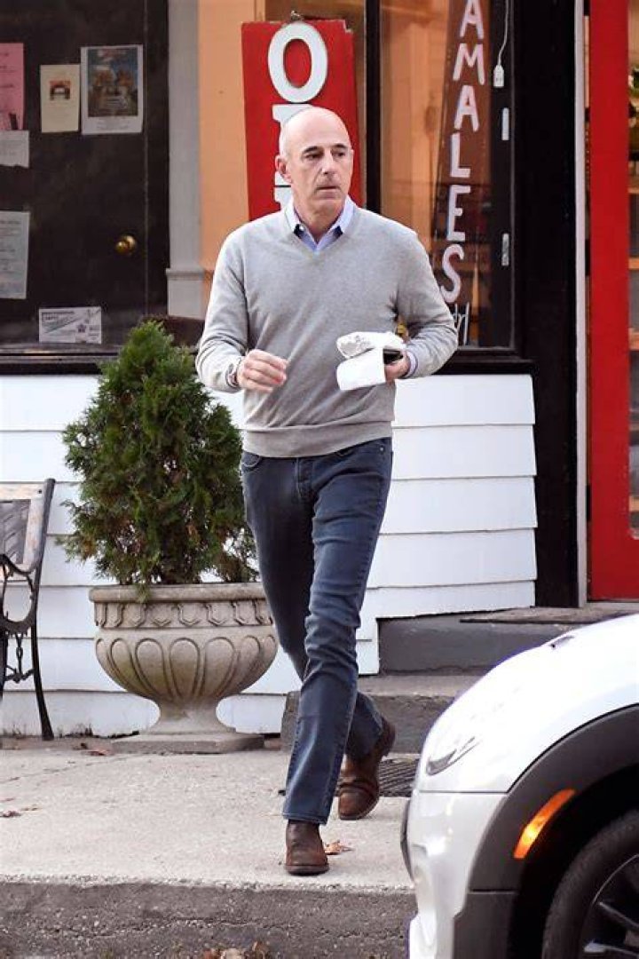 Matt Lauer spotted out and about in the Hamptons