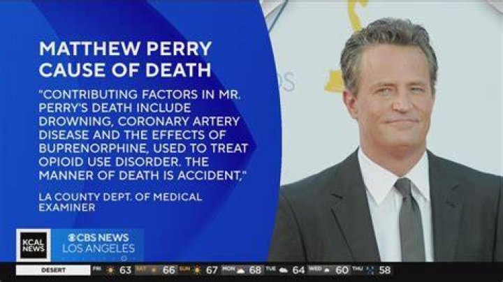 Matthew Perry cause of death revealed