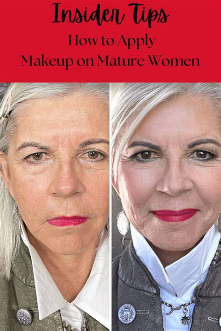 Mature model Makeup tips for older women, Mature skin makeup, Mature