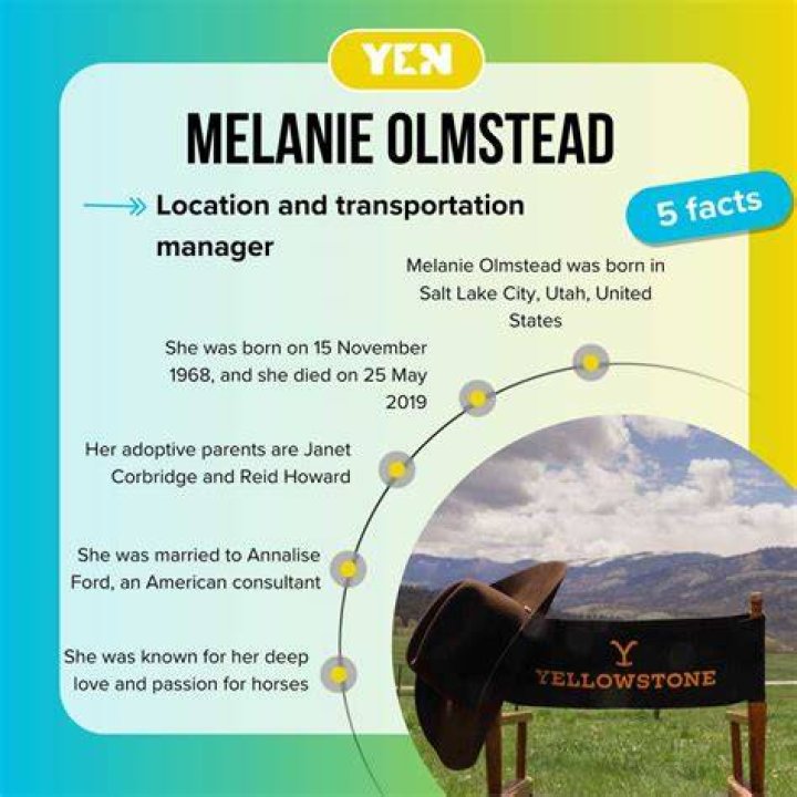 Melanie Olmstead Yellowstone Cause of Death and Biography