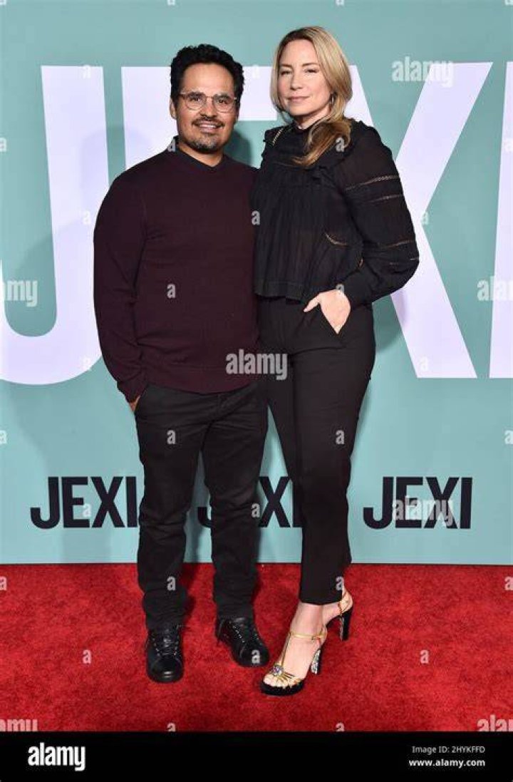 Michael Pena and Brie Shaffer arriving to the 'JEXI' Los Angeles