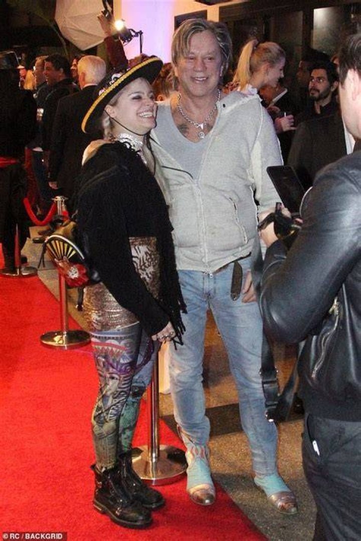 Mickey Rourke is smitten with model girlfriend Anastassija Makarenko at