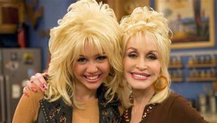 Miley Cyrus and Dolly Parton Match as Blondes in Black and Leopard
