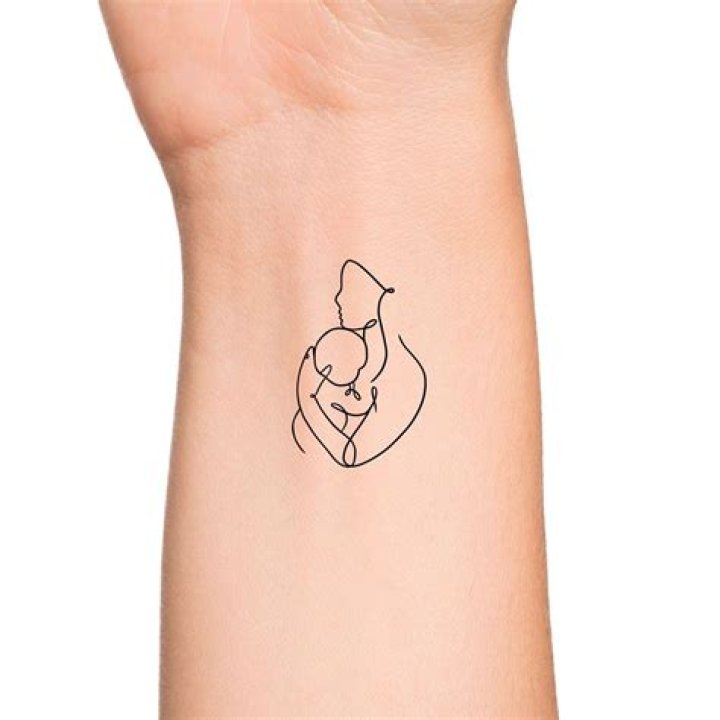 Mother and son tattoo Tattoo for son, Tattoos for daughters, Simple
