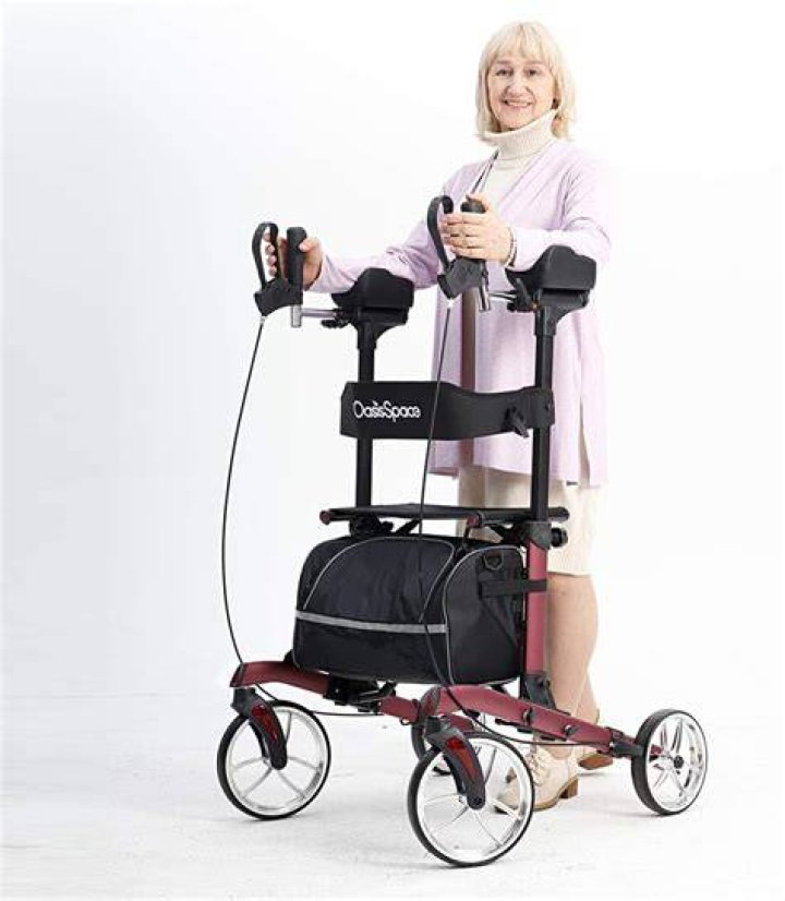 OasisSpace Heavy Duty Upright Walker 450 lb,Bariatric