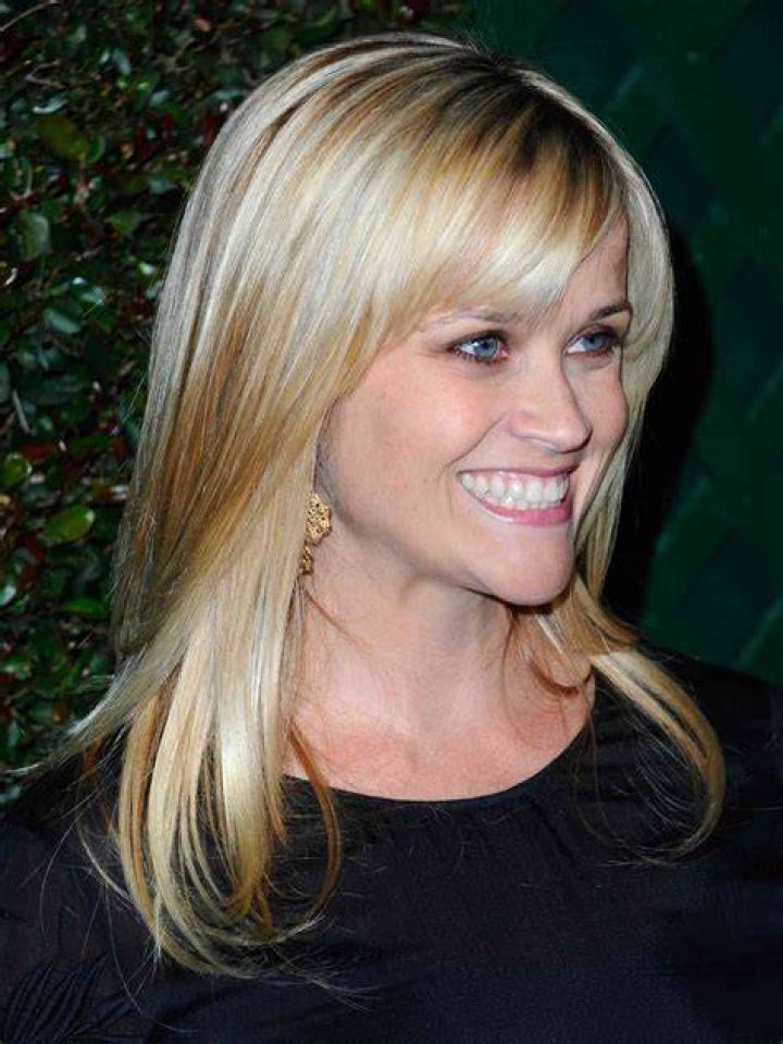 reese witherspoon. bangs and shoulder length. girlyness. Pinterest