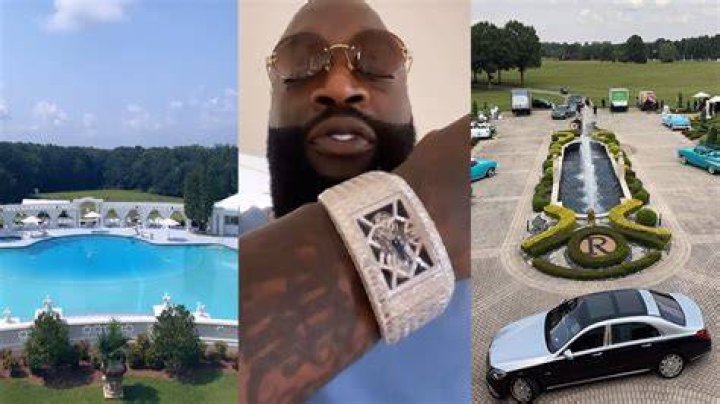 Rick Ross Shows Off His Diving Skills In Largest Residential Pool In