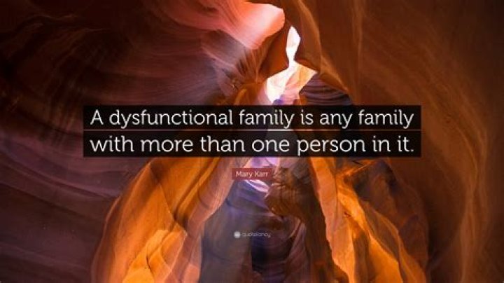 Sadness is, dysfunctional family. Funny & Happy