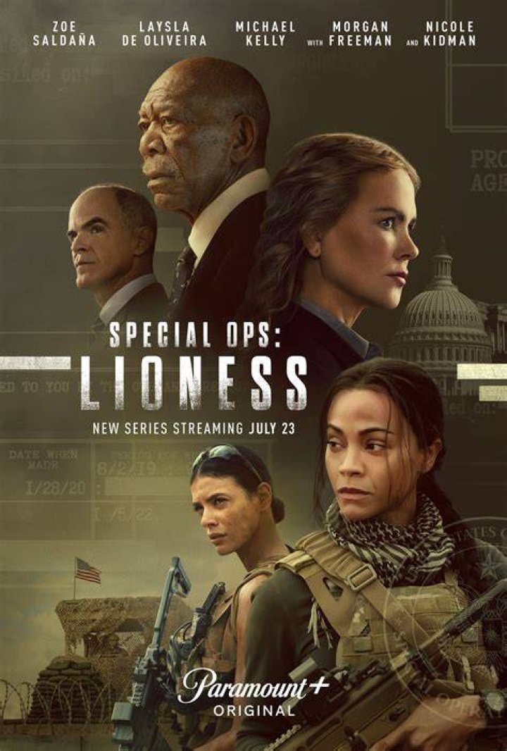 Special Ops Lioness First Look Zoe Saldana and Nicole Kidman in