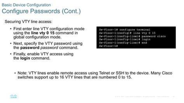 SWITCH PASSWORD VTY PART 4 How to set Password VTY SSH