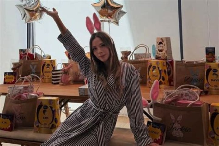 The Beckham family celebrates Easter in matching bunny ears