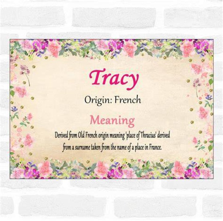 Tracy "Everything Happens For A Reason"