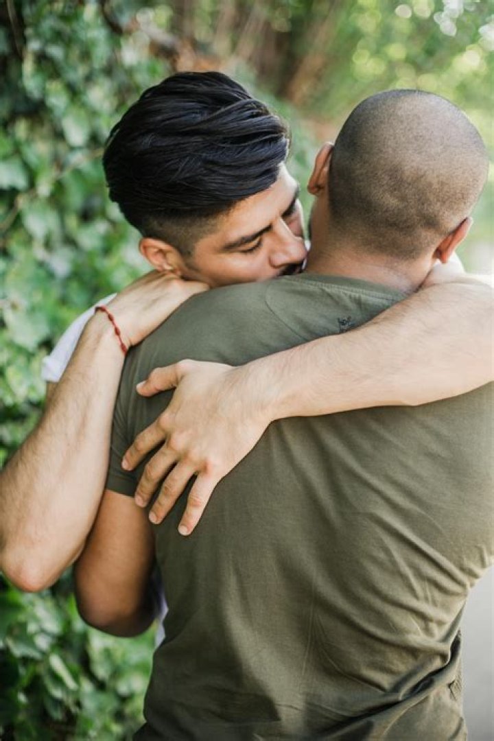 Two Men Hugging &middot; Free Stock Photo