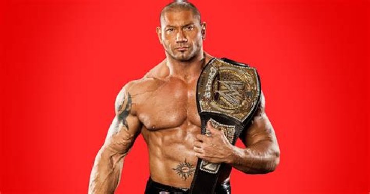 WWE Superstar Batista (Dave Bautista) and his wife Sarah Jade at the